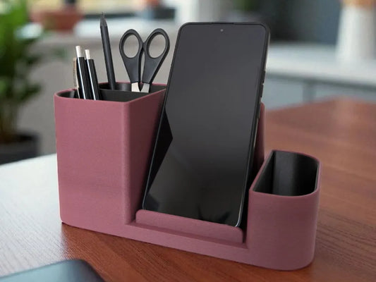 Office Desk Organizer with Phone Holder – Multi-Functional Desk Stand | Aestia 3D