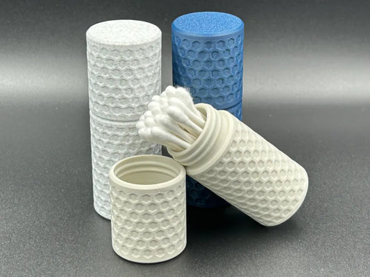 Portable Cotton Swab Storage Container – Honeycomb Travel Organizer | Aestia 3D