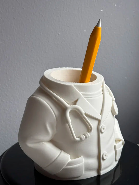 Doctor Coat Pen Holder – Creative Desk Organizer | Aestia 3D