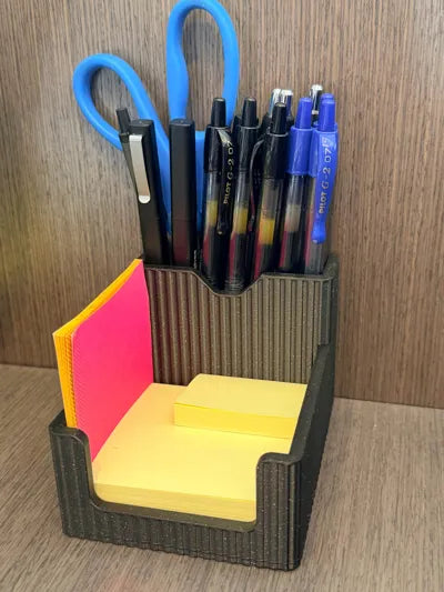 Post-it Desk Organizer – Sticky Note & Pen Holder | Aestia 3D