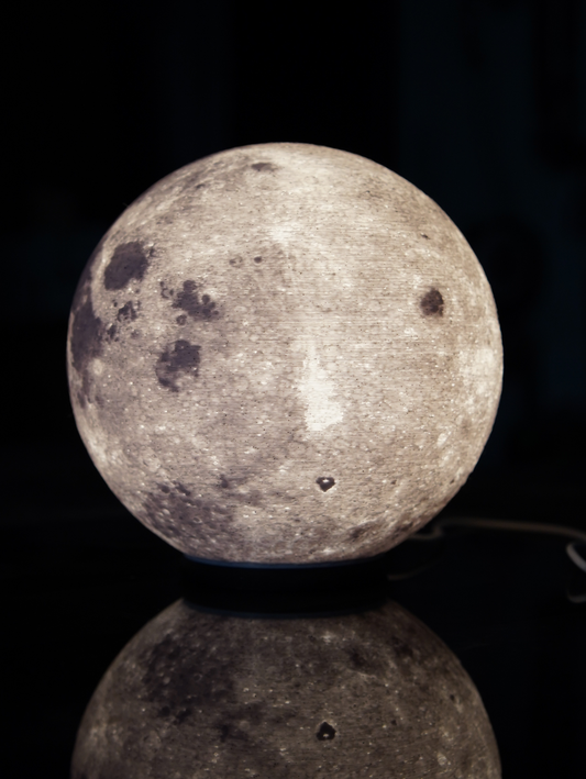Moon LED Lamp – 3D Printed Lunar Night Light | Aestia 3D