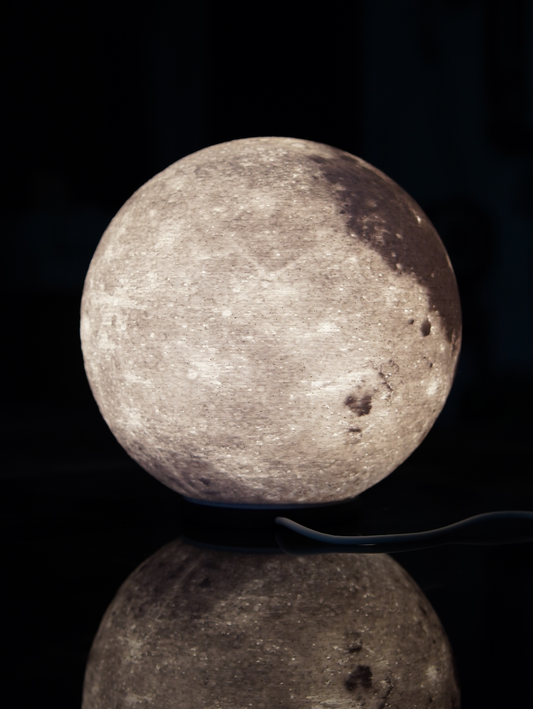 Moon LED Lamp – 3D Printed Lunar Night Light | Aestia 3D