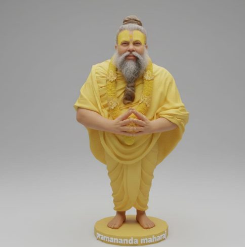Premanand Maharaj 3D Printed Statue – Premium Devotional Display | Aestia 3D