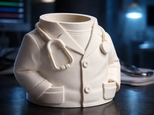 Doctor Coat Pen Holder – Creative Desk Organizer | Aestia 3D